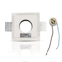 V-TAC Aro de yeso cuadrado LED - Empotrable - GU10 - IP20 - Blanco + Negro-extra-7.webp