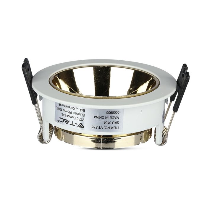 V-TAC LED Aro redondo - Empotrable - GU10 - IP20 - Blanco + Dorado-extra-5.webp