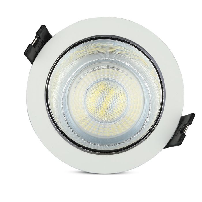 V-TAC LED Aro redondo - Empotrable - GU10 - IP20 - Blanco + Cromo-extra-6.webp
