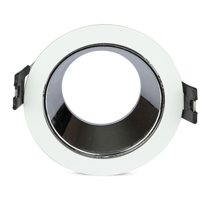 V-TAC LED Aro redondo - Empotrable - GU10 - IP20 - Blanco + Cromo-extra-7.webp