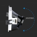 V-TAC Aro cuadrado LED - Empotrable - GU10 - IP20 - Blanco + Negro-extra-5.webp