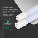 V-TAC LED T8 Tube - Samsung - IP20 - Blanco - 22W - 2000 Lumens - 4000K - 150CM - Pack de 5-extra-4.webp