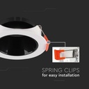 V-TAC LED Aro redondo - Empotrable - GU10 - IP20 - Blanco + Negro-extra-4.webp