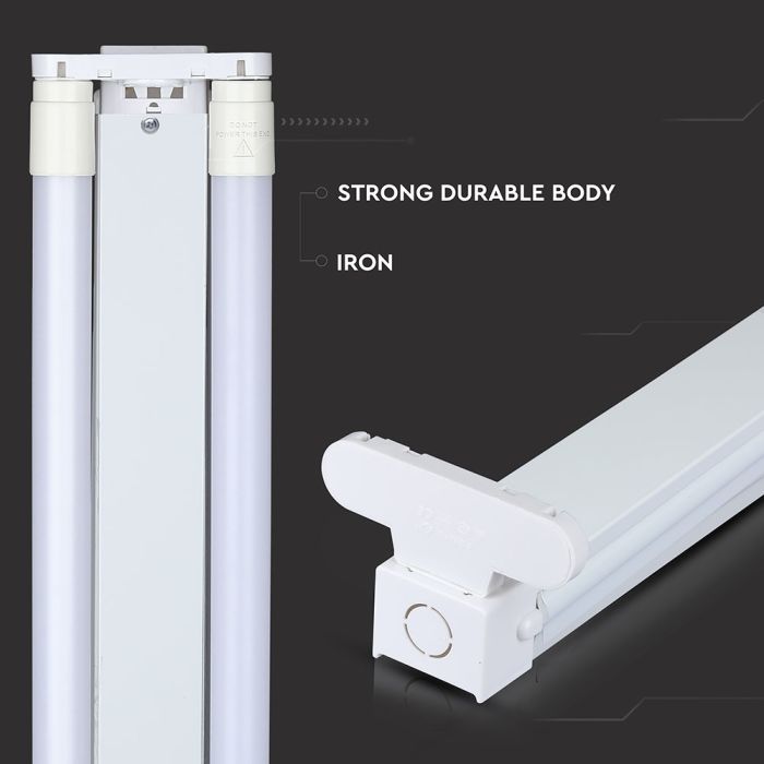 V-TAC Tubo LED - Doble Accesorio - IP20 - Blanco - 60CM x 2-extra-5.webp