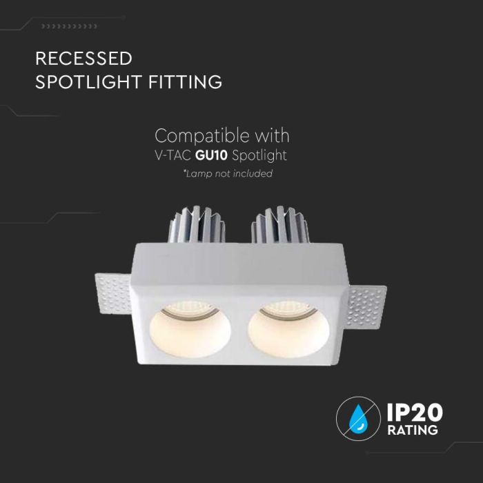 Foco LED V-TAC - Empotrable - GU10 - IP20 - Blanco-extra-3.webp