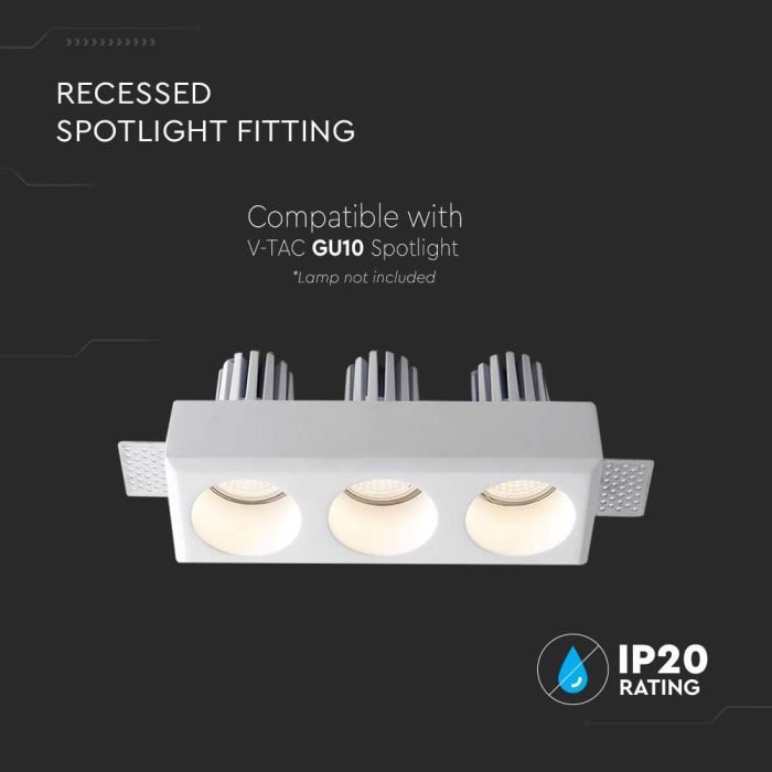 Foco LED V-TAC - Empotrable - GU10 - IP20 - Blanco-extra-3.webp