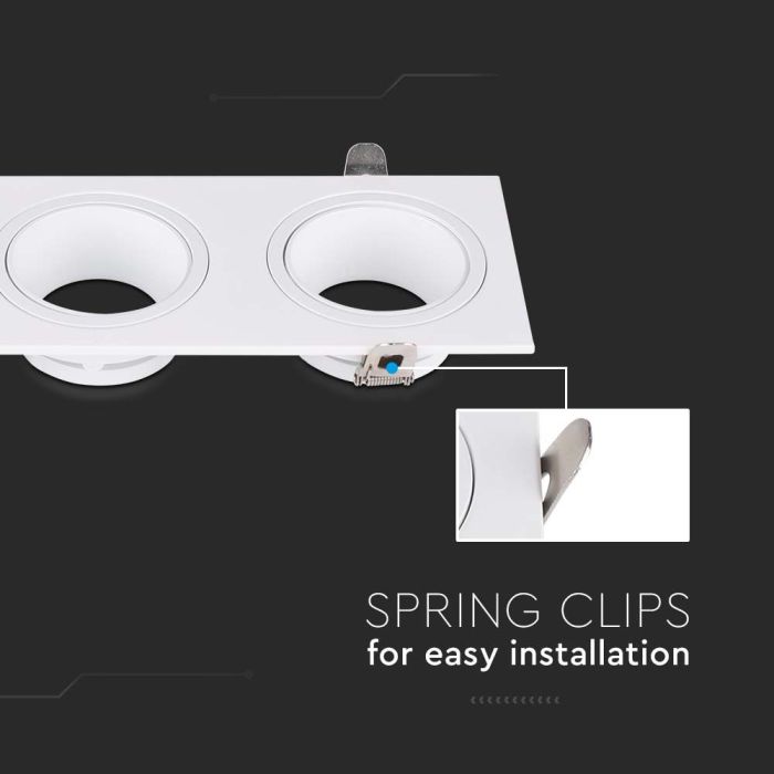 Foco LED V-TAC - Empotrable - GU10 - IP20 - Blanco-extra-5.webp