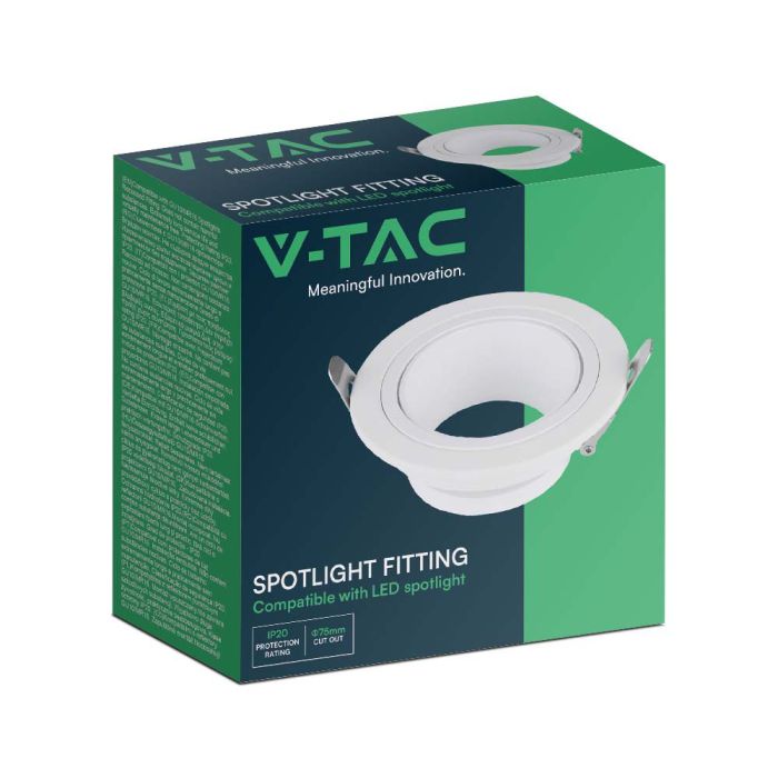 Foco LED V-TAC - Empotrable - GU10 - IP20 - Blanco-extra-6.webp