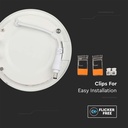 Mini panel LED redondo V-TAC - Serie Premium - IP20 - Blanco - 18W - 1400 Lúmenes - 4000K - Pack de 10-extra-6.webp