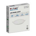 Mini panel LED redondo V-TAC - Serie Premium - IP20 - Blanco - 18W - 1400 Lúmenes - 4000K-extra-5.webp