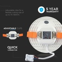 V-TAC LED Redondo Ajustable Mini Panel - Samsung - IP20 - Blanco - 12W - 750 Lumens - 3000K-extra-1.webp