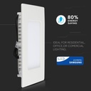 Mini panel LED cuadrado V-TAC - Samsung - Serie Premium - IP20 - Blanco - 24W - 2000 Lúmenes - 3000K-extra-1.webp