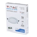 Mini panel LED redondo V-TAC - Samsung - Serie Premium - IP20 - Blanco - 6W - 420 Lúmenes - 6400K-extra-5.webp