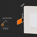 V-TAC LED Mini Panel Cuadrado - Serie Premium - IP20 - Blanco - 3W - 210 Lúmenes - 3000K-extra-3.webp