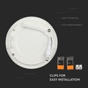 Mini panel LED redondo V-TAC - Serie Premium - IP20 - Blanco - 18W- 1500 Lúmenes - 3000K-extra-8.webp