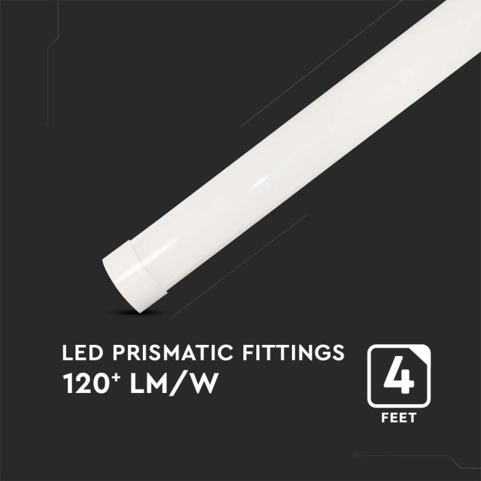 Regleta Prismática LED - 120lm/w - IP20 - Blanca - 40W - 4800 Lúmenes - 6500K - 120CM-extra-5.webp