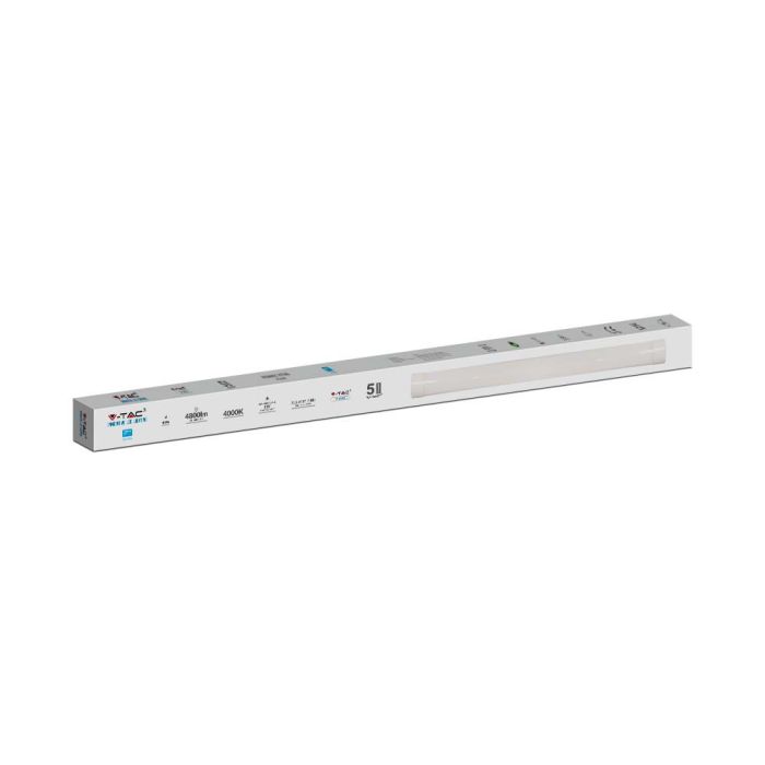 Regleta Prismática LED - Samsung - 120lm/w - IP20 - Blanca - 40W - 4800 Lúmenes - 6500K - 120CM - Pack de 2-extra-8.webp
