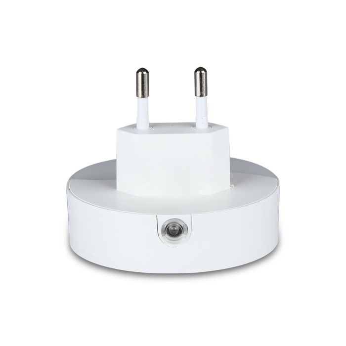 V-TAC LED Round Wall Light - USB Night Lights - Samsung - IP20 - Blanco - 0.4W - 10 Lumens - 3000K-extra-4.webp