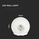 Aplique LED Redondo - IP65 Estanco - Blanco - 4W - 476 Lumens - 4000K-extra-5.webp