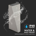 Aplique Triangular LED V-TAC - Impermeable IP65 - Gris - 4W - 450 Lumens - 3000K-extra-6.webp