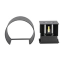 Aplique LED Redondo V-TAC - Bridgelux - IP65 Estanco - Negro - 5W - 700 Lumens - 3000K-extra-5.webp