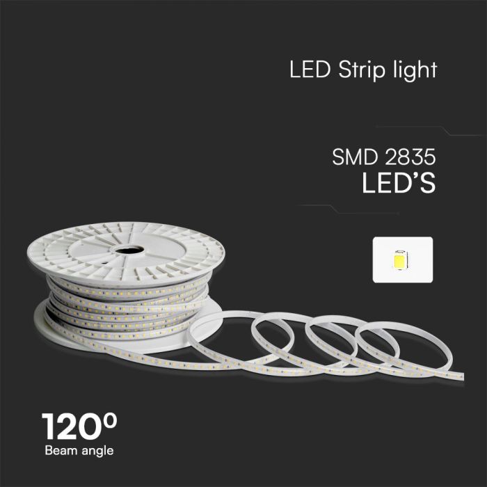 Tira de luz LED V-TAC - 220V - IP65 Impermeable - Código de color: Verde - Rollo de 50m-extra-4.webp