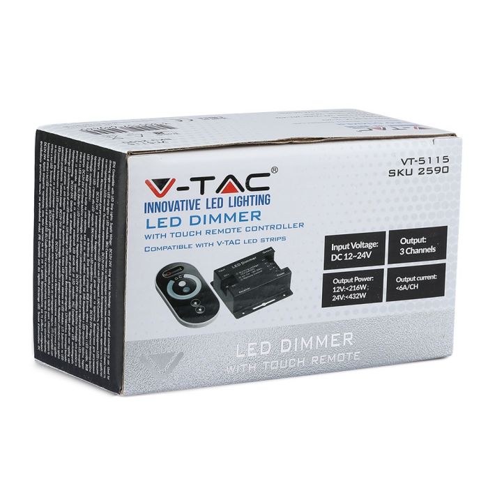 Tiras de luz LED V-TAC - Accesorios - Mando a distancia táctil - Negro-extra-8.webp