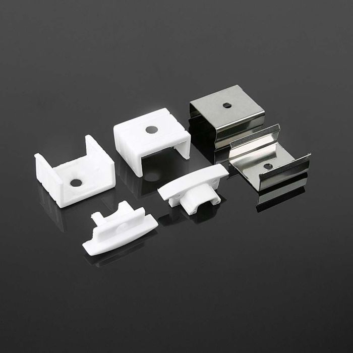 Tiras de luz LED V-TAC - Kit de montaje - IP20 - Plata-extra-2.webp