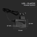 Tiras de luz LED V-TAC - Accesorios - Fuente de alimentación de plástico - IP44 - Negro - 18W-extra-2.webp