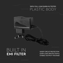 Tiras de luz LED V-TAC - Accesorios - Fuente de alimentación de plástico - IP44 - Negro - 18W-extra-3.webp