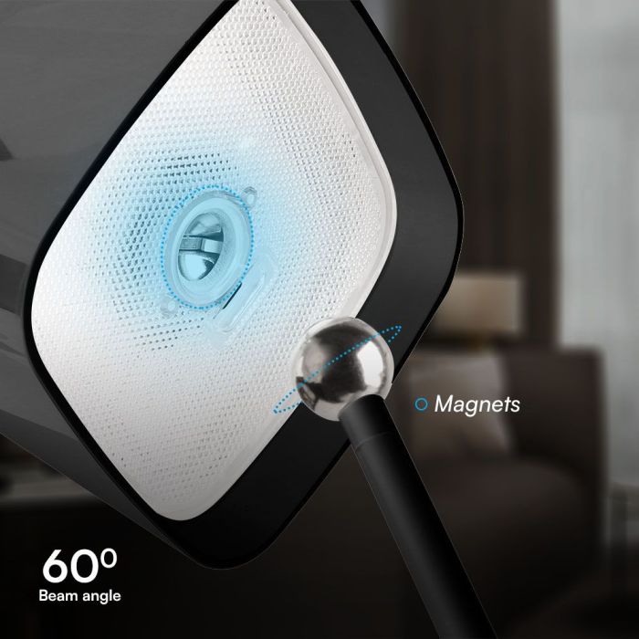 V-TAC Lámpara Solar Magnética de Mesa - IP65 Impermeable - Negra - 5W- 400 Lumens - 3IN1-extra-9.webp