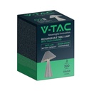 V-TAC Lámpara de Sobremesa Recargable - IP20 - Gris - 3W - 200 Lumens - 3IN1-extra-7.webp