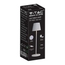 V-TAC Lámpara de mesa de carga inalámbrica - IP54 - 2W - 200 Lúmenes - 3000K-extra-8.webp
