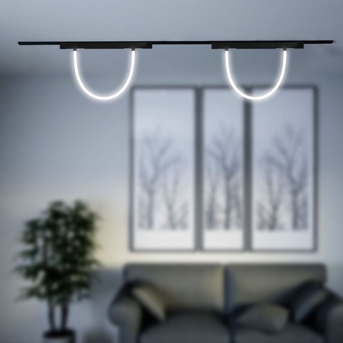 V-TAC LED Magnetic Foco de carril - IP20 - Negro - 11W- 1270 Lumens - 3000K-extra-1.webp