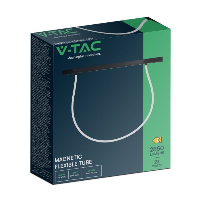 V-TAC LED Magnetic Foco de carril - IP20 - Negro - 23W - 2850 Lumens - 4500K-extra-6.webp