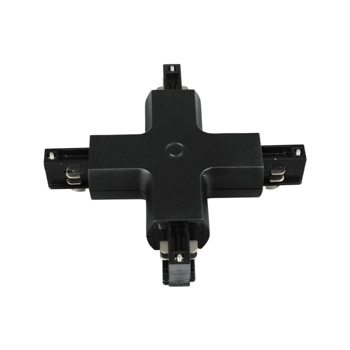 V-TAC LED Foco de carril - Accesorios - Conector de carril 4X - IP20 - Negro-extra-1.webp