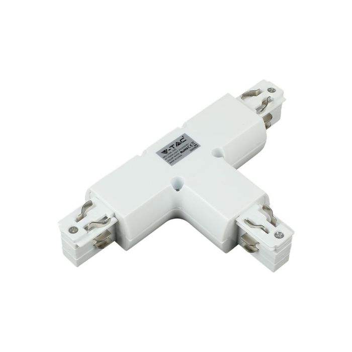 V-TAC LED Foco de carril - Accesorios - Conector de carril 4T - IP20 - Blanco-extra-1.webp