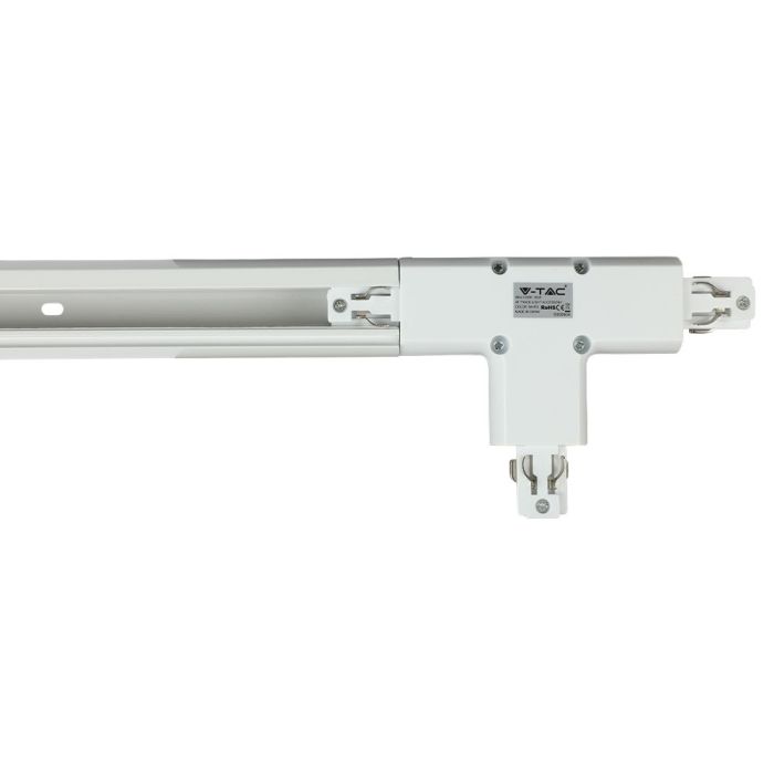 V-TAC LED Foco de carril - Accesorios - Conector de carril 4T - IP20 - Blanco-extra-2.webp