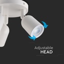 V-TAC Aplique LED - Cabezal triple - IP20 - Blanco-extra-5.webp