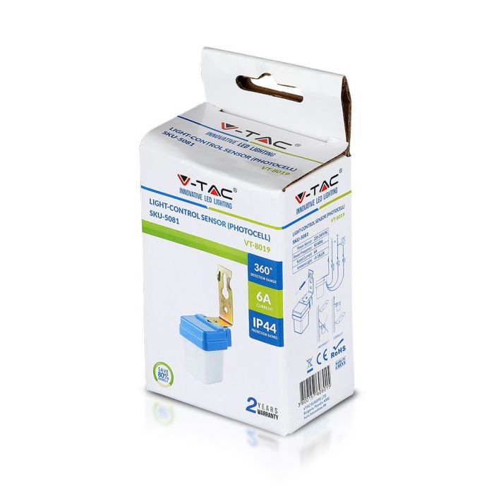 Fotocélulas de movimiento V-TAC - IP44 - Blanco-extra-7.webp