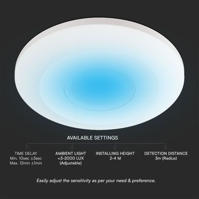 Detectores de movimiento V-TAC Real Presence - IP20 - Blanco-extra-3.webp