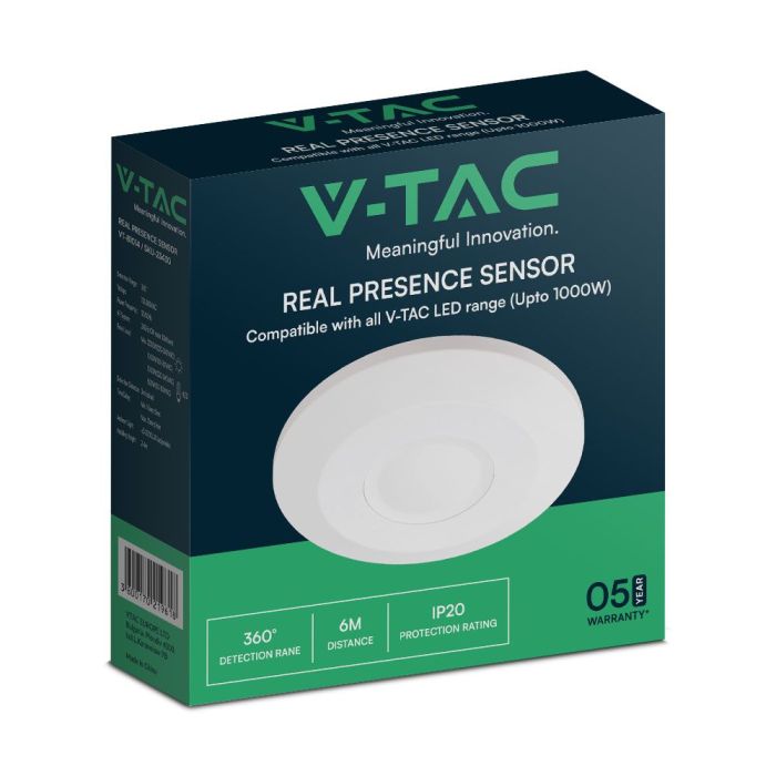 Detectores de movimiento V-TAC Real Presence - IP20 - Blanco-extra-4.webp