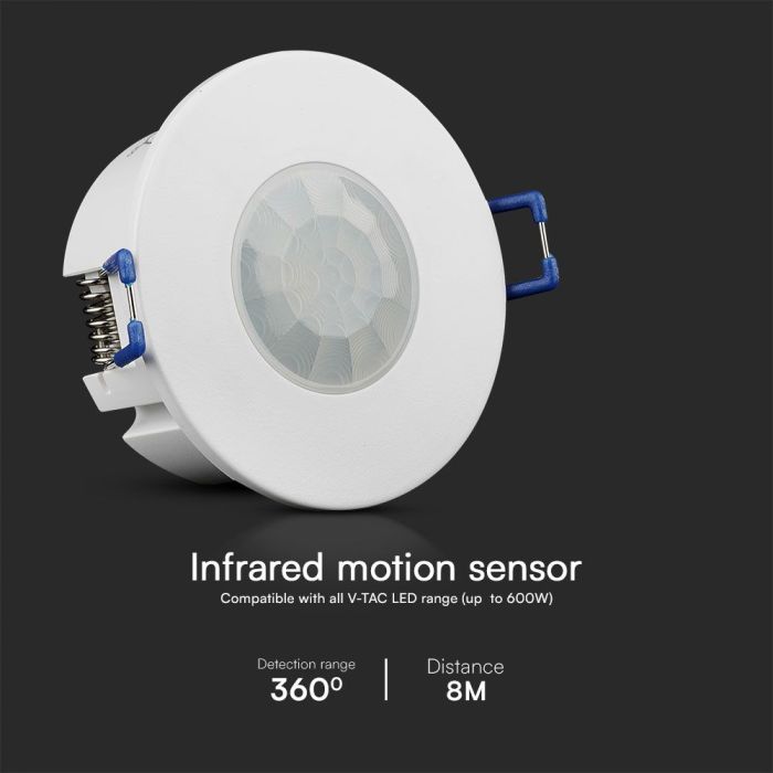 Sensor de movimiento por infrarrojos V-TAC - IP20 - Blanco-extra-3.webp