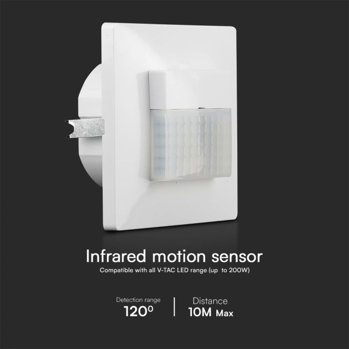 Sensor de movimiento por infrarrojos V-TAC - IP20 - Blanco-extra-3.webp
