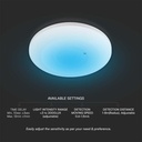 Sensor de movimiento por microondas V-TAC - IP20 - Blanco-extra-4.webp