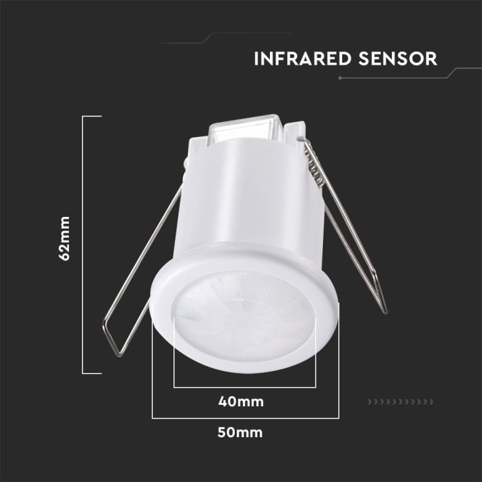 Sensor de movimiento por infrarrojos V-TAC - IP20 - Blanco-extra-6.webp