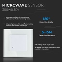 Sensor de microondas V-TAC - IP20 - Blanco-extra-1.webp