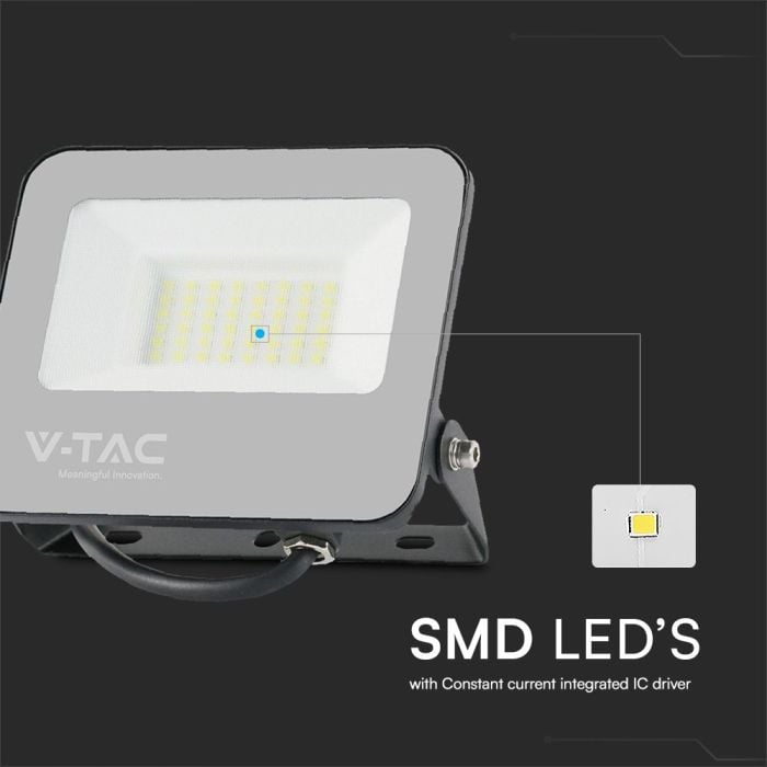 Proyector LED V-TAC - Serie Slimline - 160lm/w - IP65 Estanco - Cuerpo Negro - 30W - 4800 Lumens - 6500K-extra-4.webp