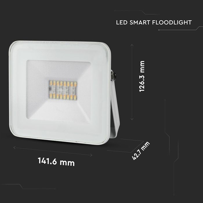 V-TAC Proyector inteligente LED  - IP65 Waterproof - White - 20W - 1400 Lumens - RGB + 3IN1-extra-6.webp