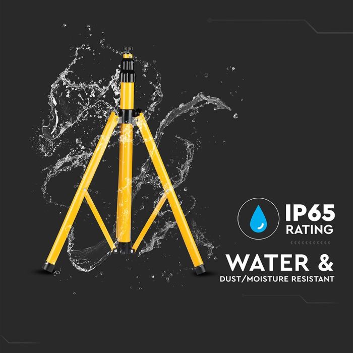 Proyector LED V-TAC - Trípode - Impermeable IP65 - Amarillo-extra-1.webp